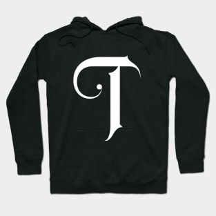 t calligraphy logo Hoodie